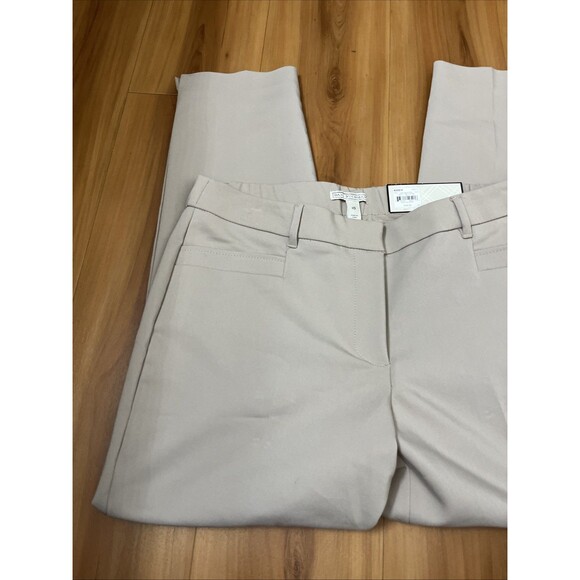 DANA BUCHMAN Women's Business Attire Ankle Length Pants Beige Tan Size 10 - Picture 7 of 10
